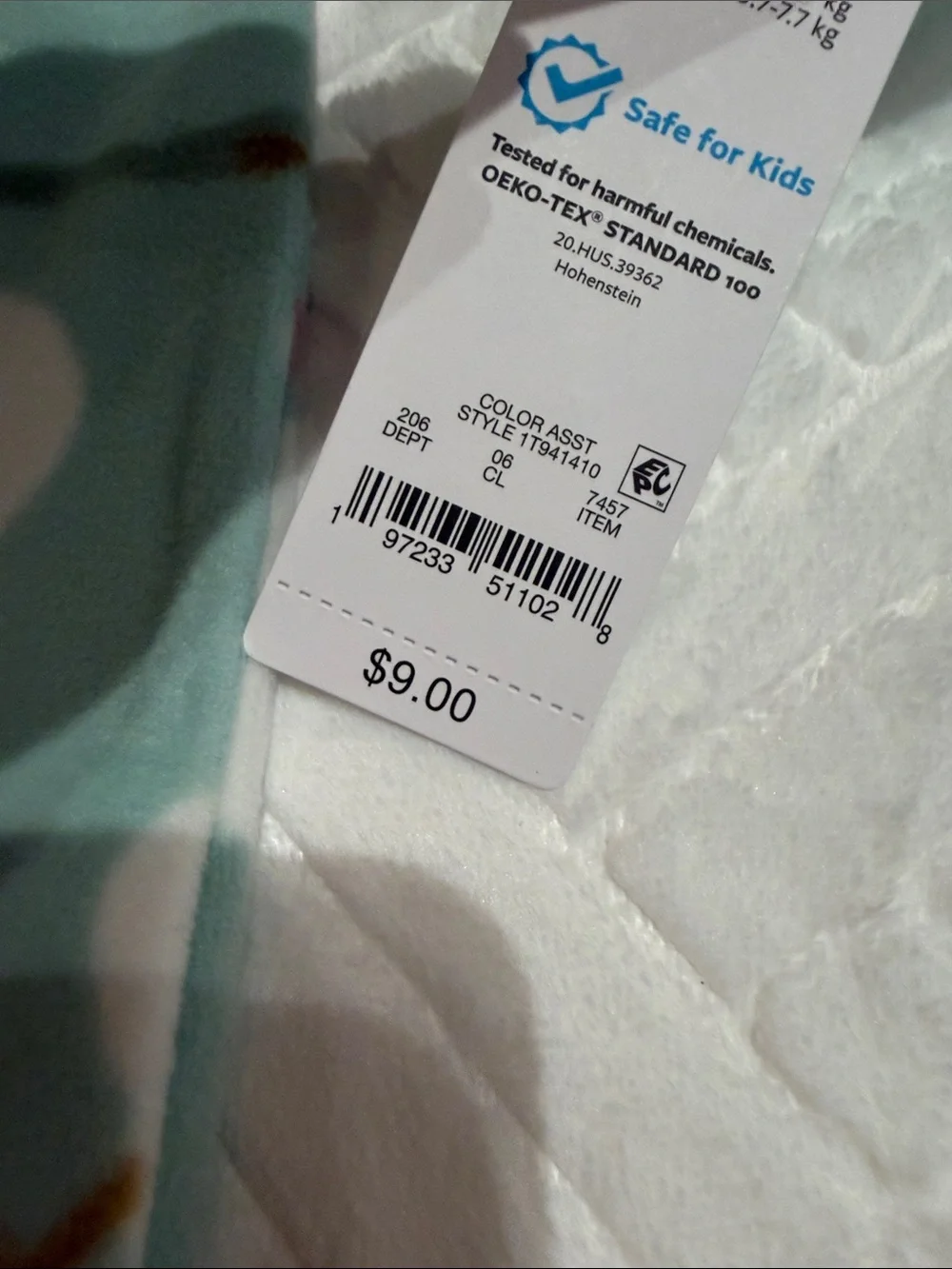Carter's Mint Green Snowman Fleece Footed One-Piece Pajamas NWT 6mos